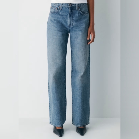 NWT Aritzia Denim Forum The Farrah Hi-Rise Wide Jean Size 31 - Picture 3 of 10